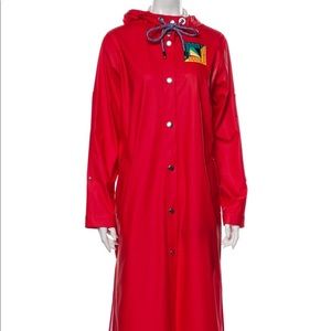 Proenza Schouler Red Luxury Raincoat Trench Coat
